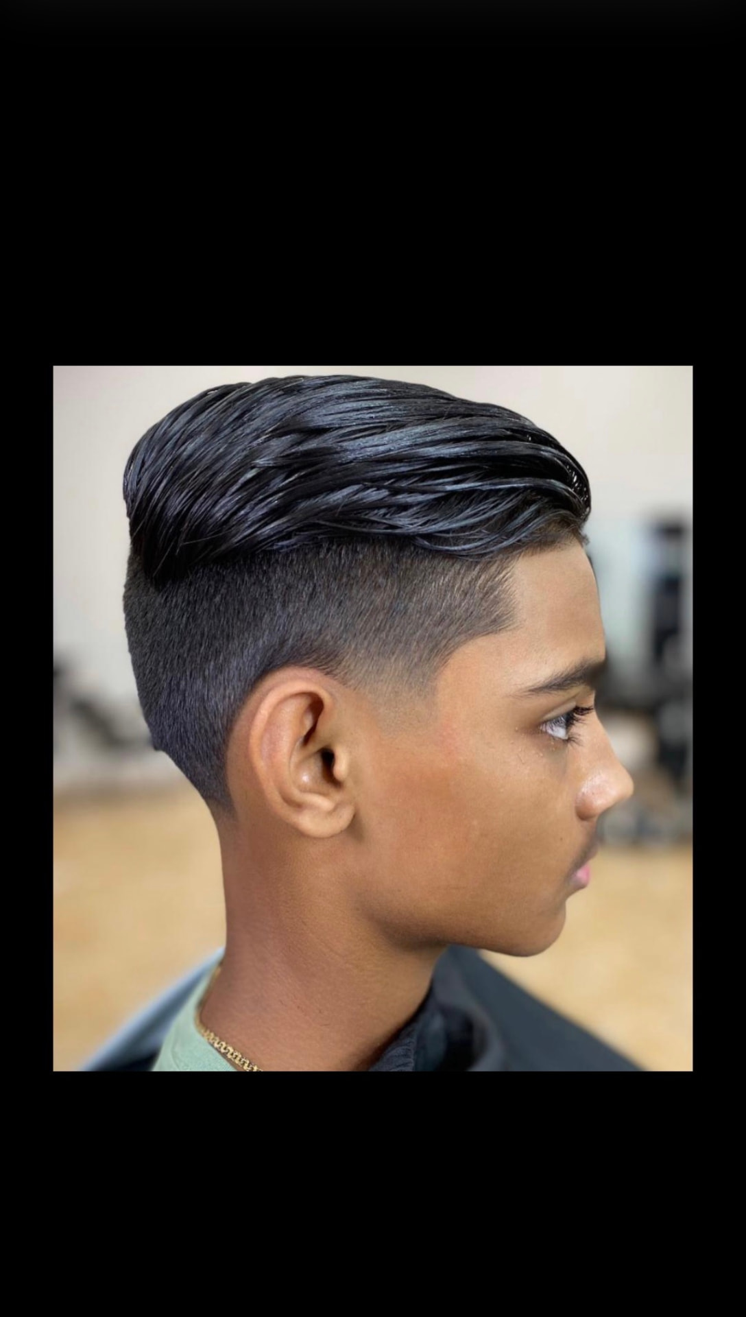 Textured Slick Back with Low Taper Fade