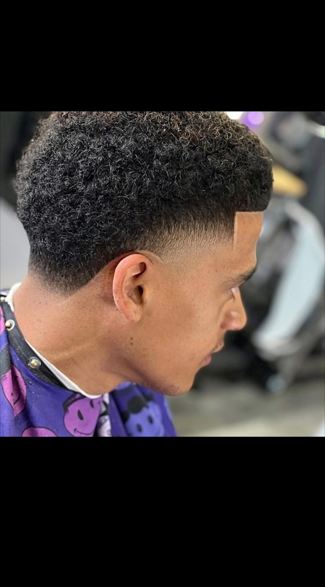 Afro Textured Taper with Box Lineup